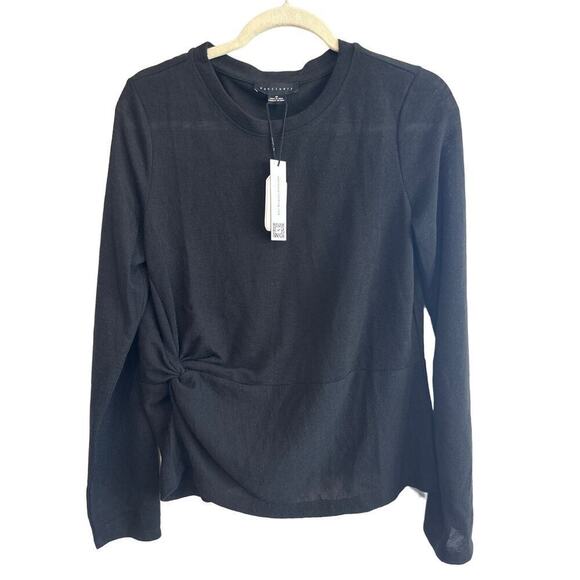 NWT Sanctuary Knot Your Business Top In Black Size Medium - Picture 2 of 6